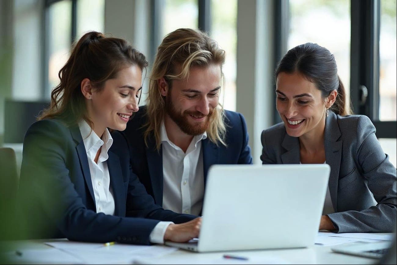 Equipe da DKEE atendendo empresários em São Paulo